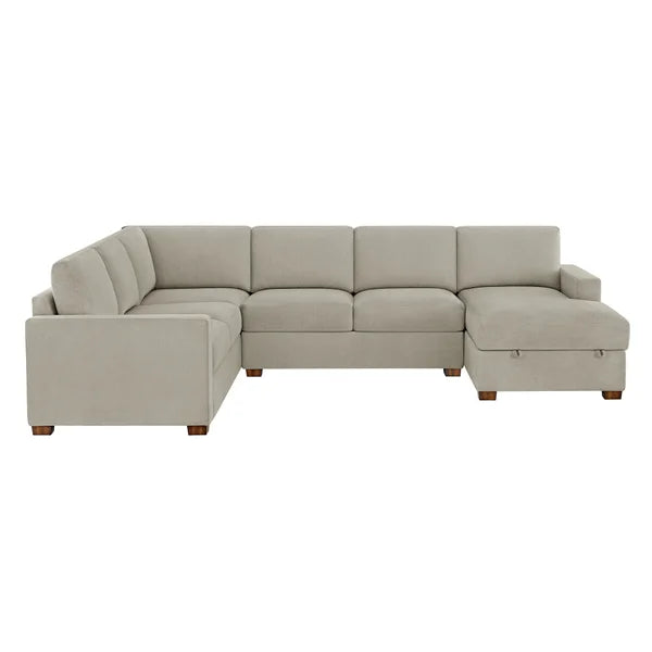 Brand new Thomasville Glenn Fabric Sectional with Storage Chaise ( in box)