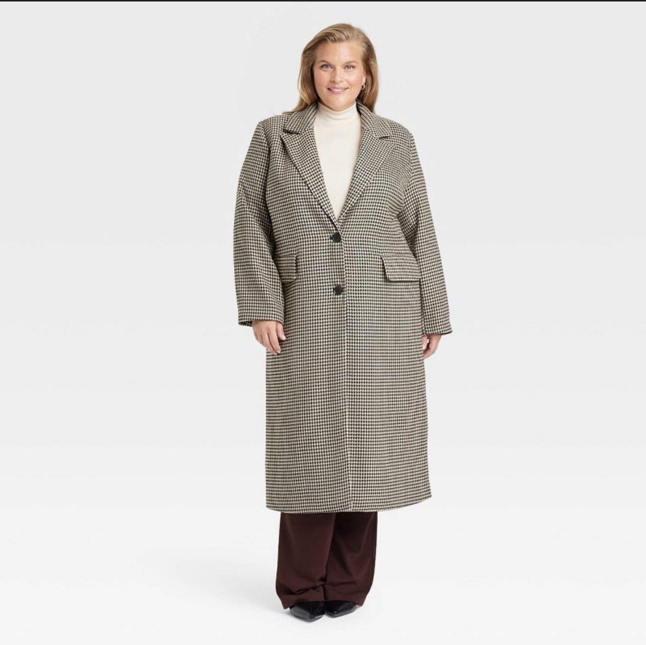 A new day women’s faux wool topcoat 1X