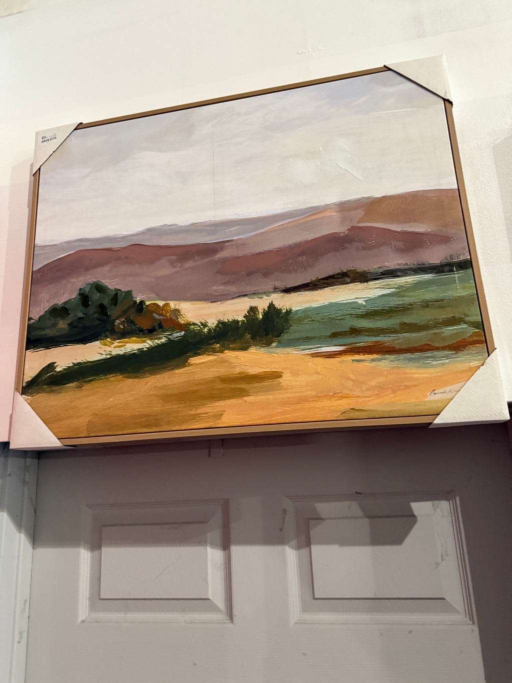 30" x 24" Landscape Framed Canvas Natural - Threshold™