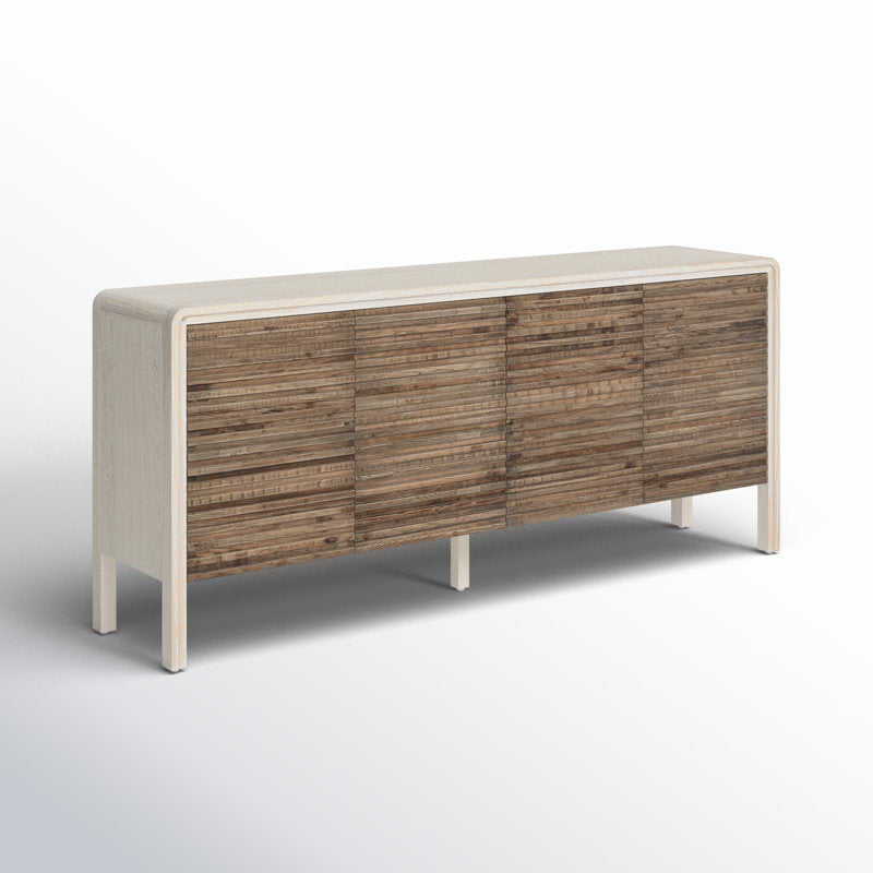 Spencer 79" Wide Elm Solid Wood Sideboard