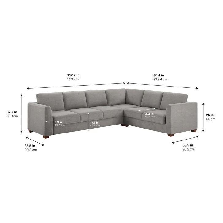 Thomasville Caler Convertible Sleeper Sectional with Storage