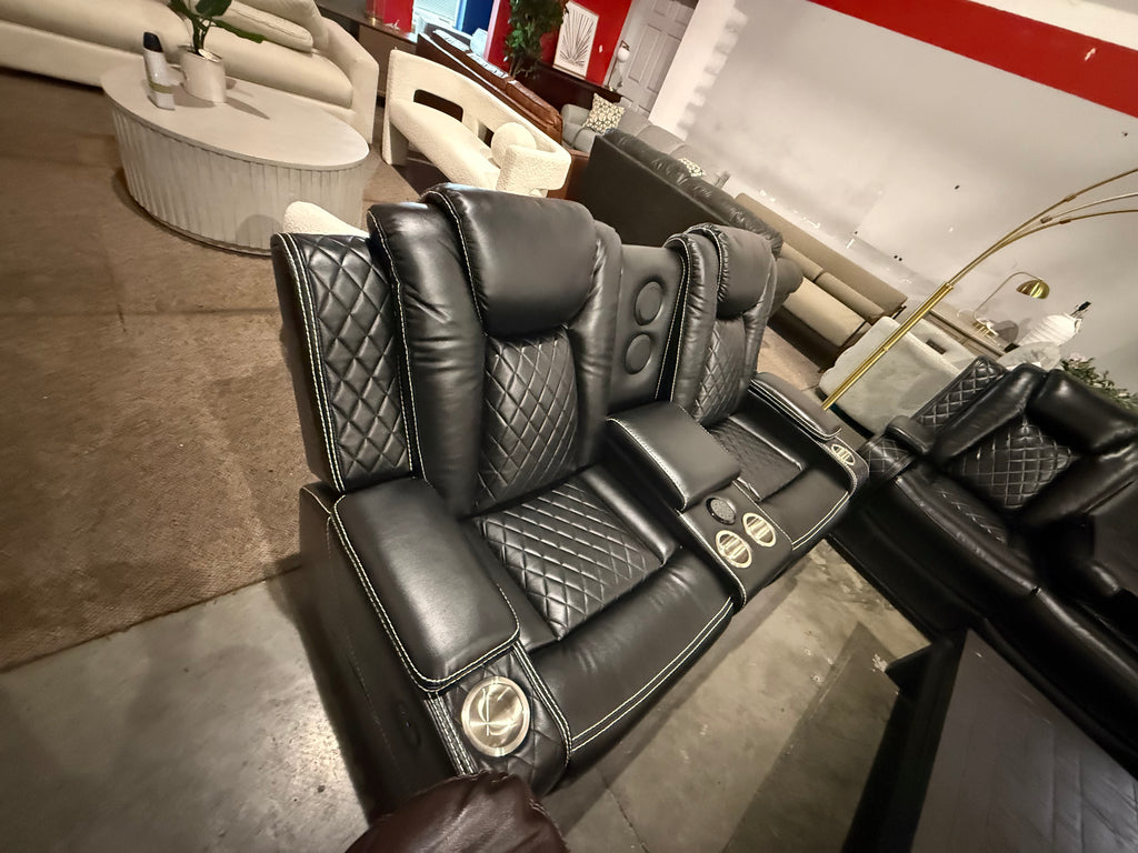 Ajaipal 2 Piece Power Reclining Breathing Faux Leather with LED and Reading Light Living Room Set (Set of 2)