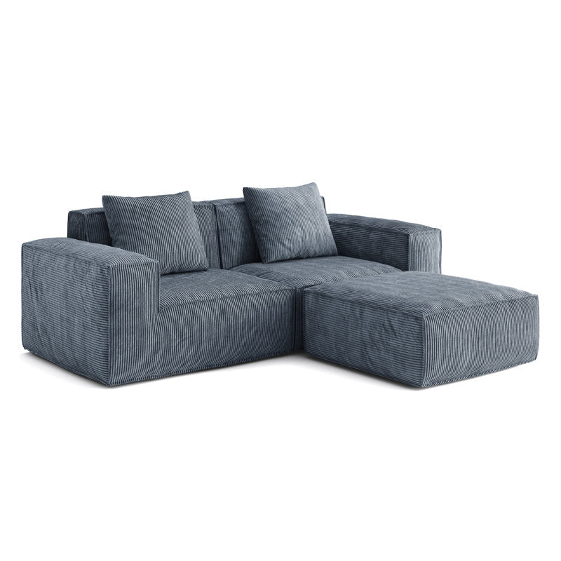 86-Inch Free Combination Modular Gray Sofa Living Room