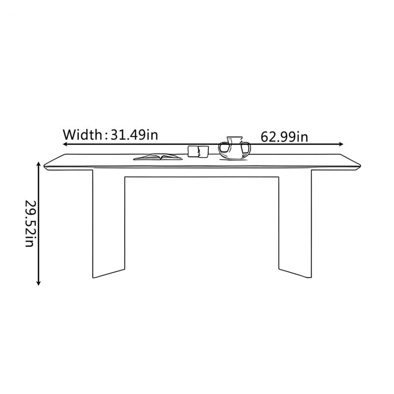 Simple and retro dining table
