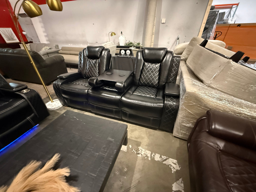 Ajaipal 2 Piece Power Reclining Breathing Faux Leather with LED and Reading Light Living Room Set (Set of 2)