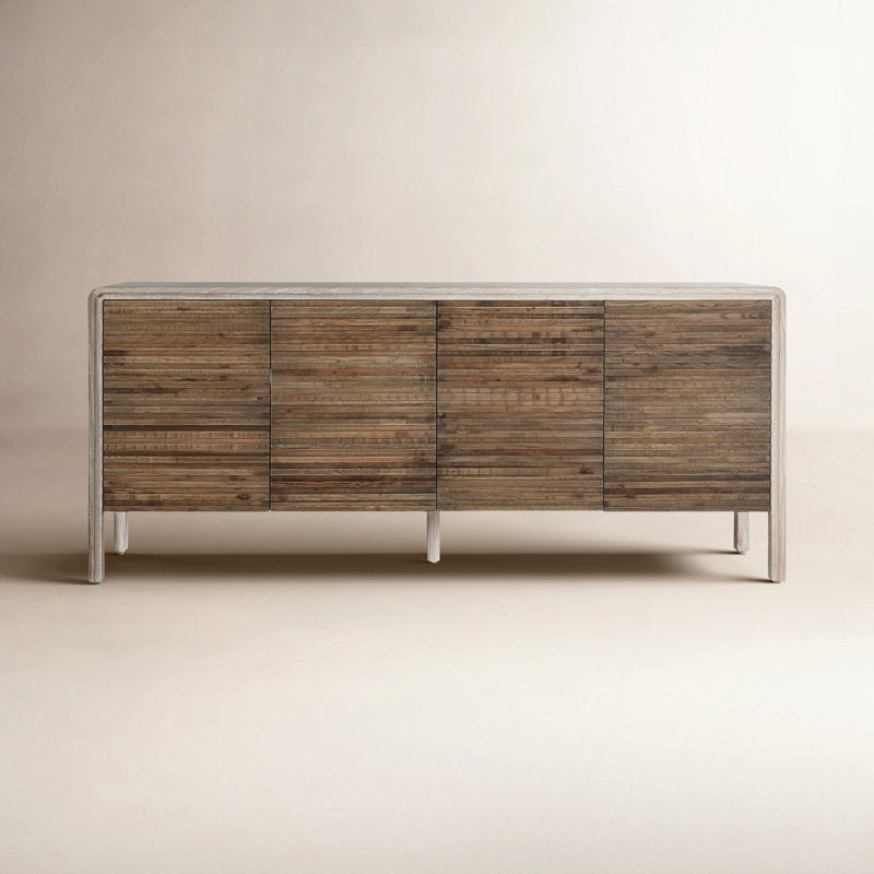 Spencer 79" Wide Elm Solid Wood Sideboard
