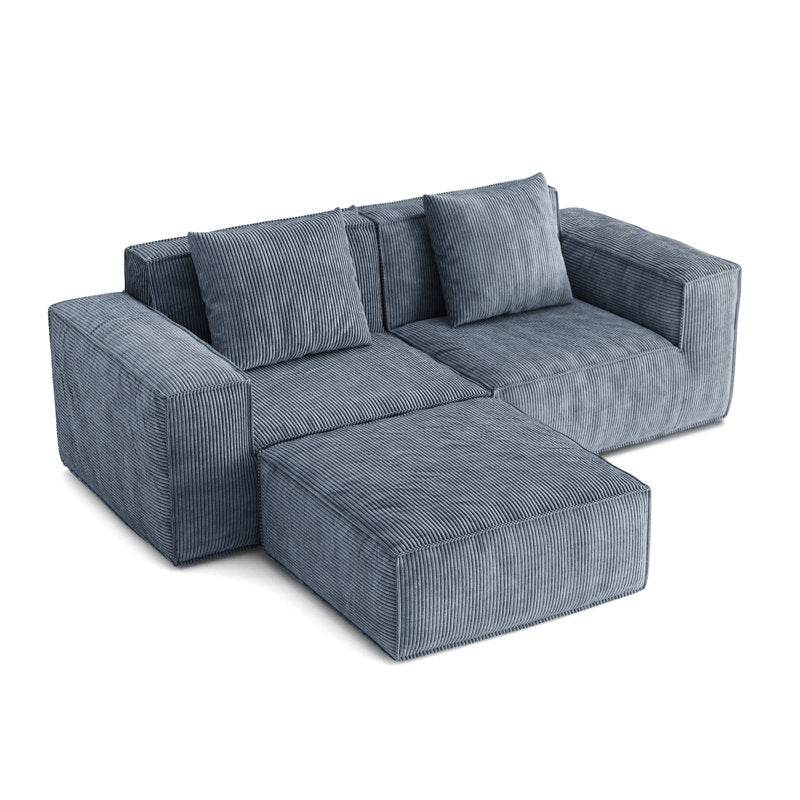 86-Inch Free Combination Modular Gray Sofa Living Room
