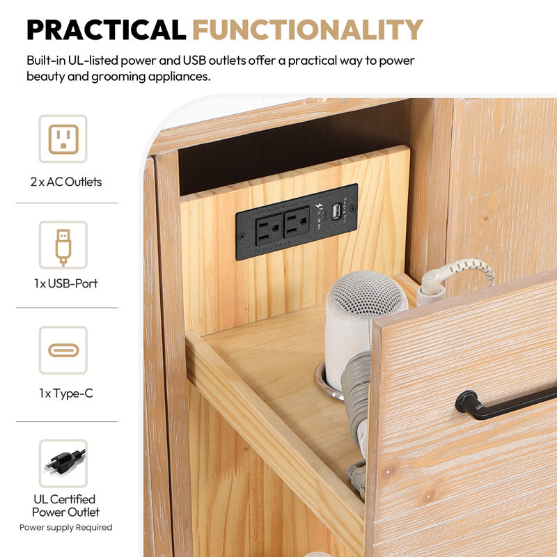 Aranwen 84'' Double Bathroom Vanity with Engineered Marble Top