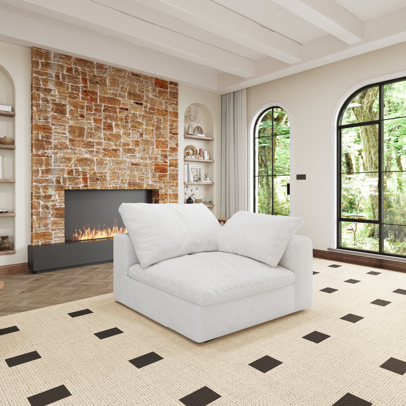 80" Down-Filled Modular Sectional Sofa for Living Room