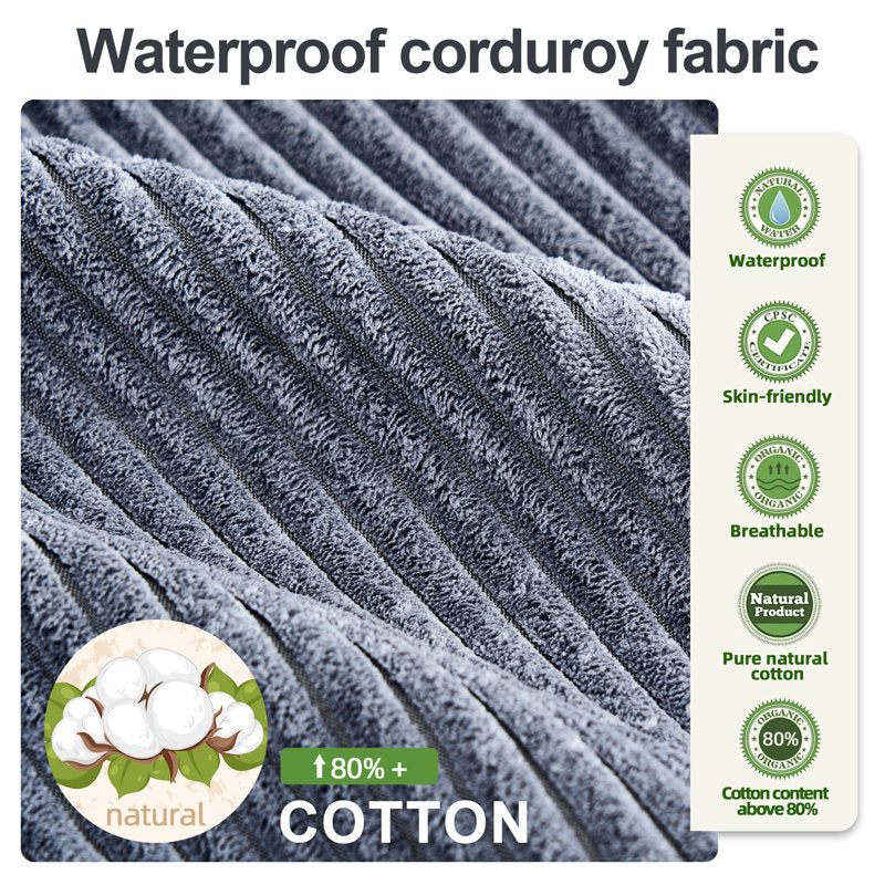 86-Inch Free Combination Modular Gray Sofa Living Room