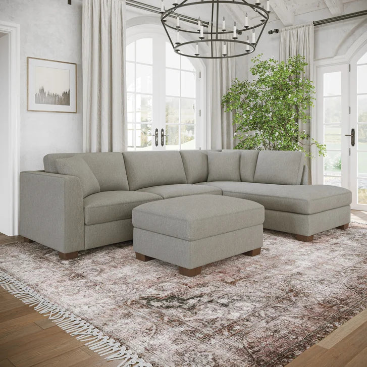 Thomasville Walsen Sectional with Storage Ottoman