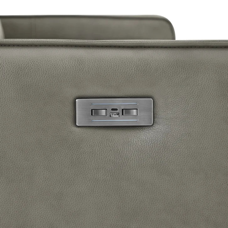 Henredon Keira Leather Zero-gravity Reclining Sofa