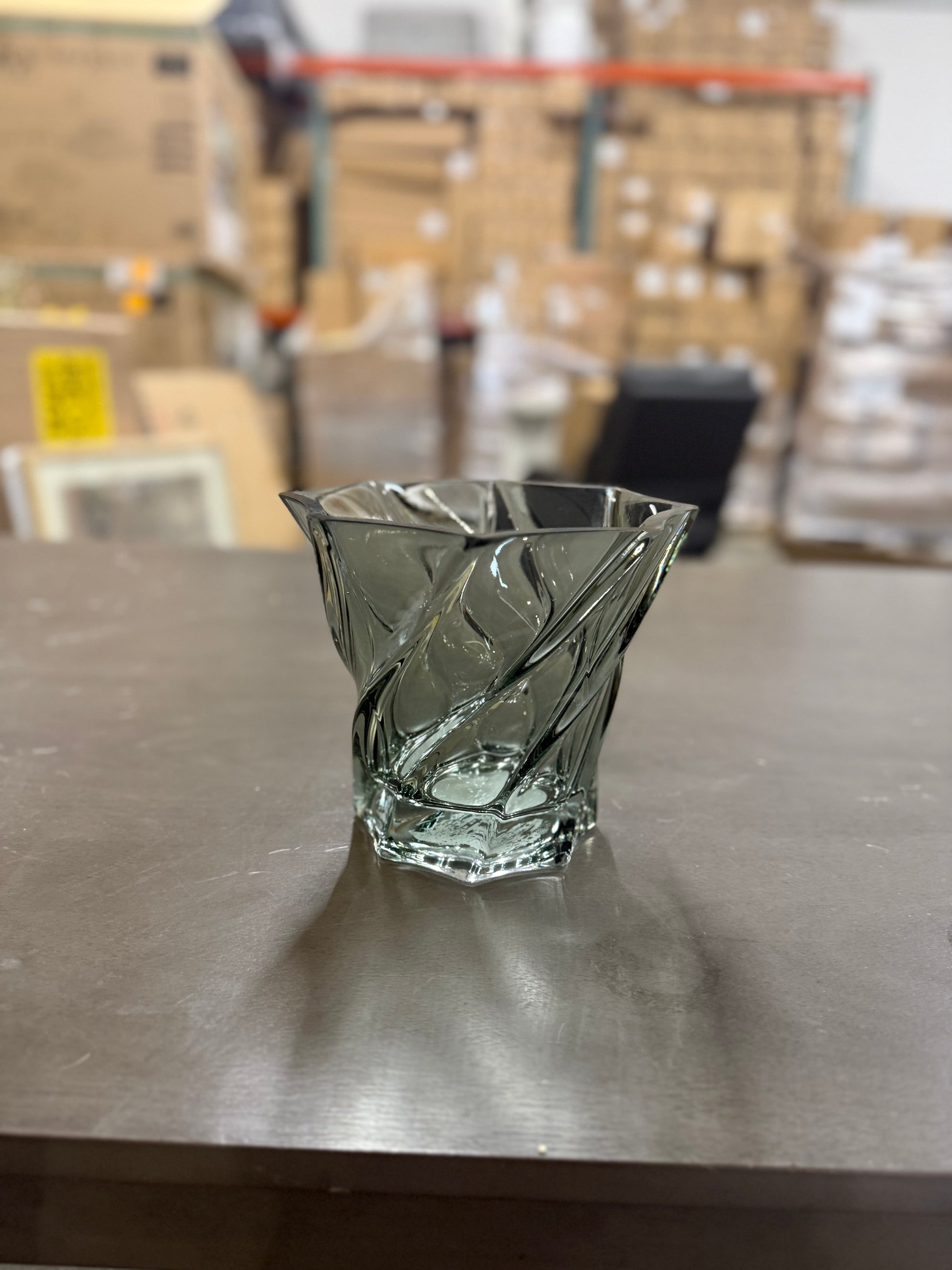 Wide-Rim Swirl Glass Vase from Threshold designed with Studio McGee