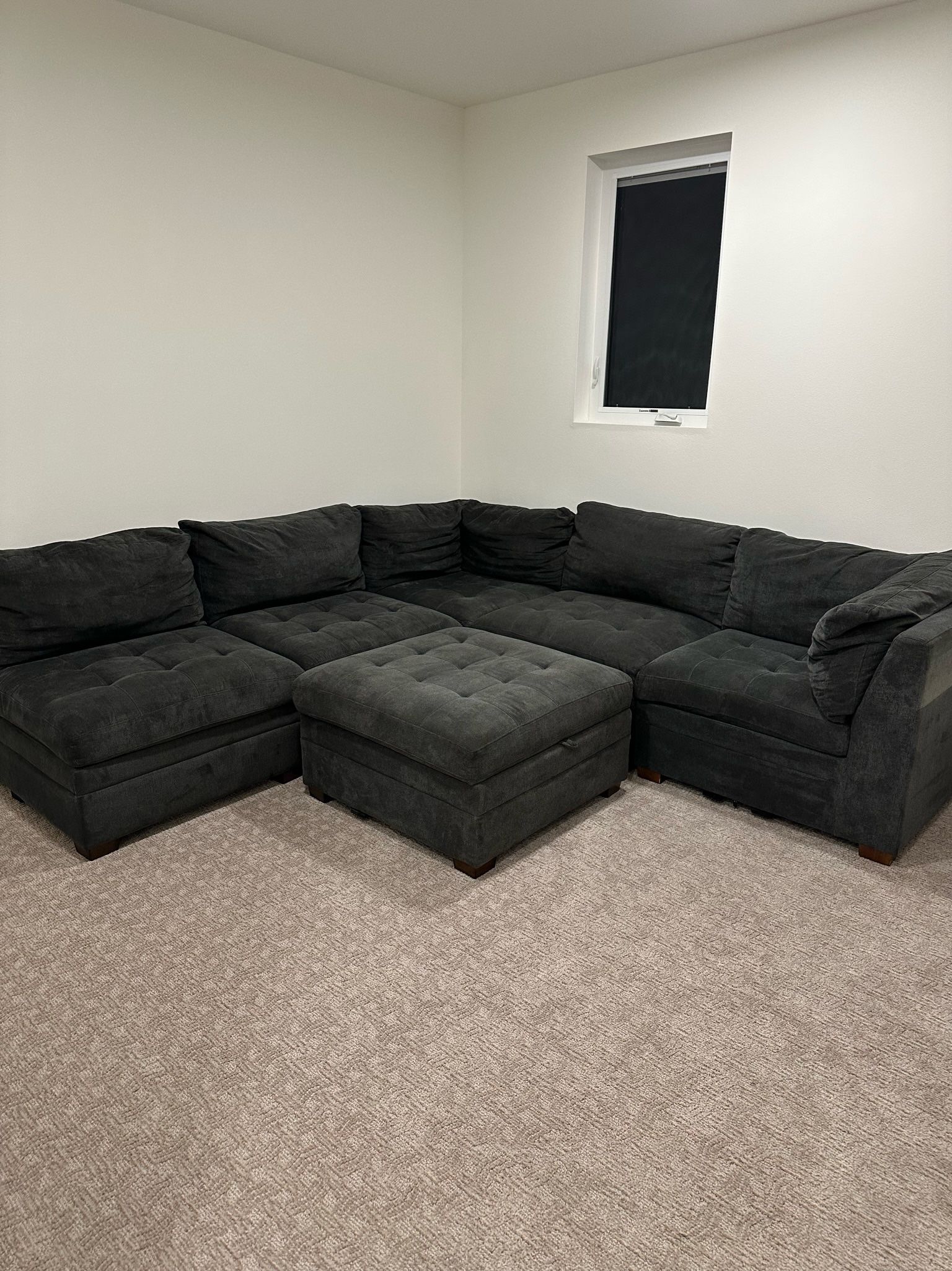 Dark Gray Thomasville Tisdale Sectional - DELIVERY AVAILABLE