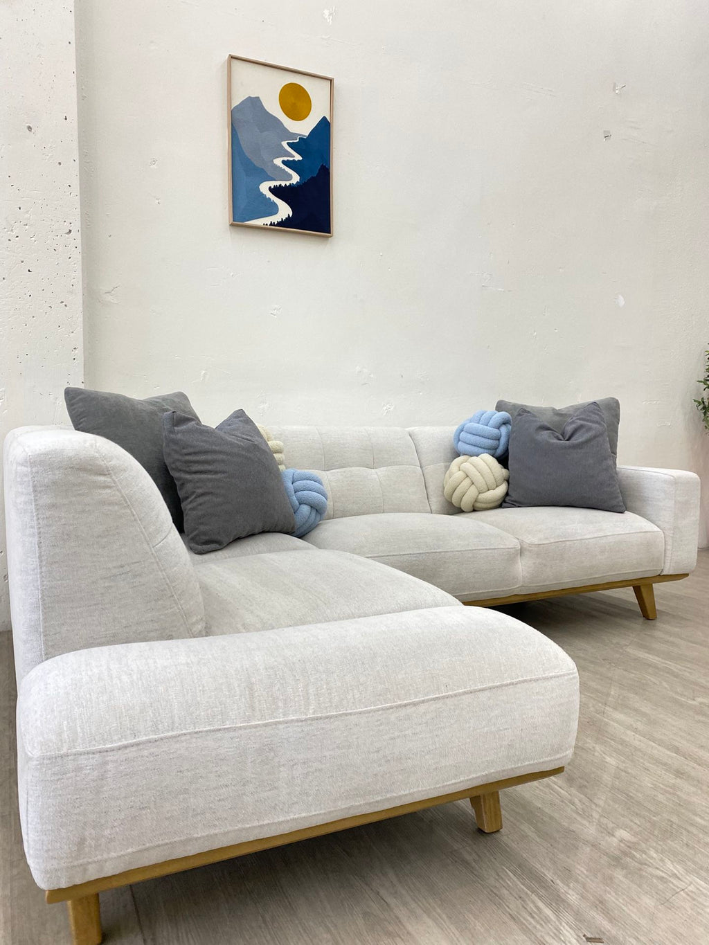 Aeva Fabric Sectional Couch