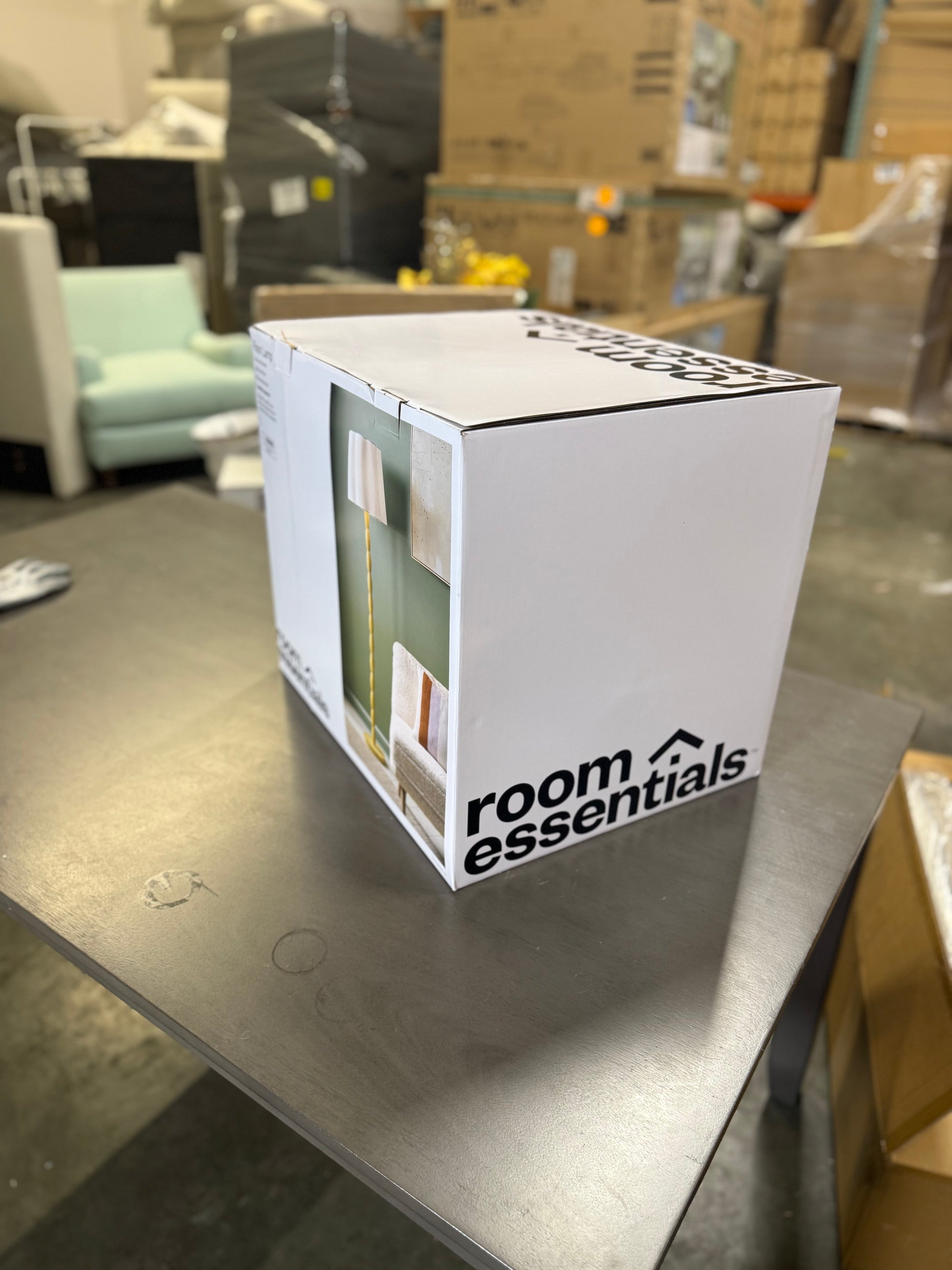 Natural Polyresin Floor Lamp - Room Essentials