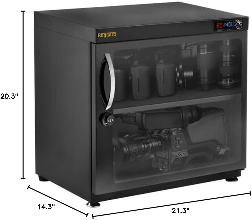RUGGARD EDC-80LC Electronic Dry Cabinet (Black, 80L)