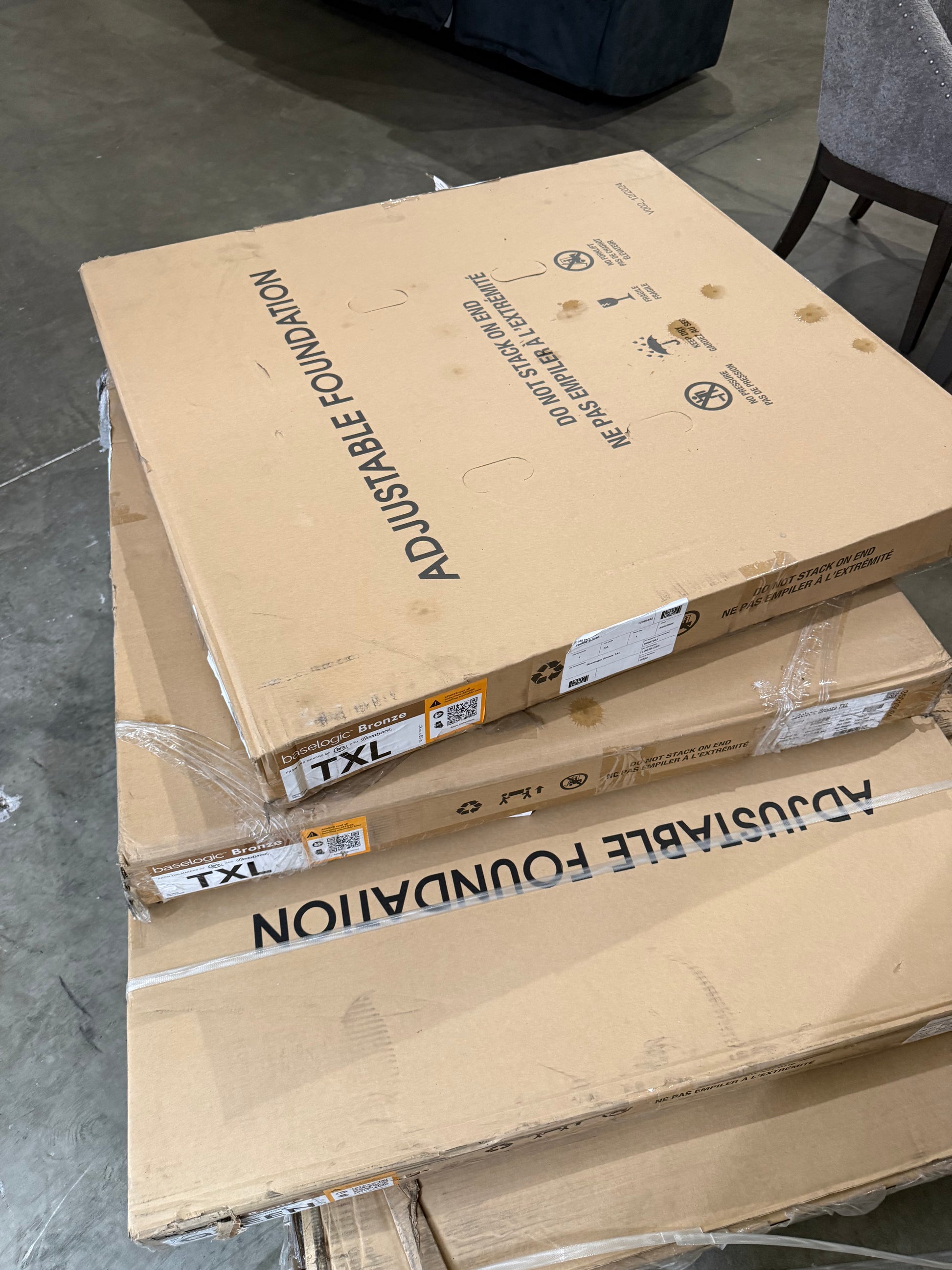 Baselogic Bronze 13" Adjustable Bed Frame Base Twin XL 7991006