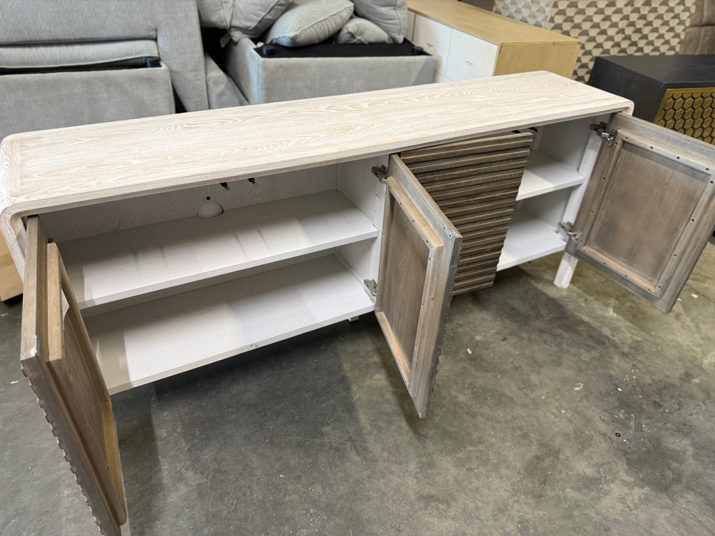 Spencer 79" Wide Elm Solid Wood Sideboard