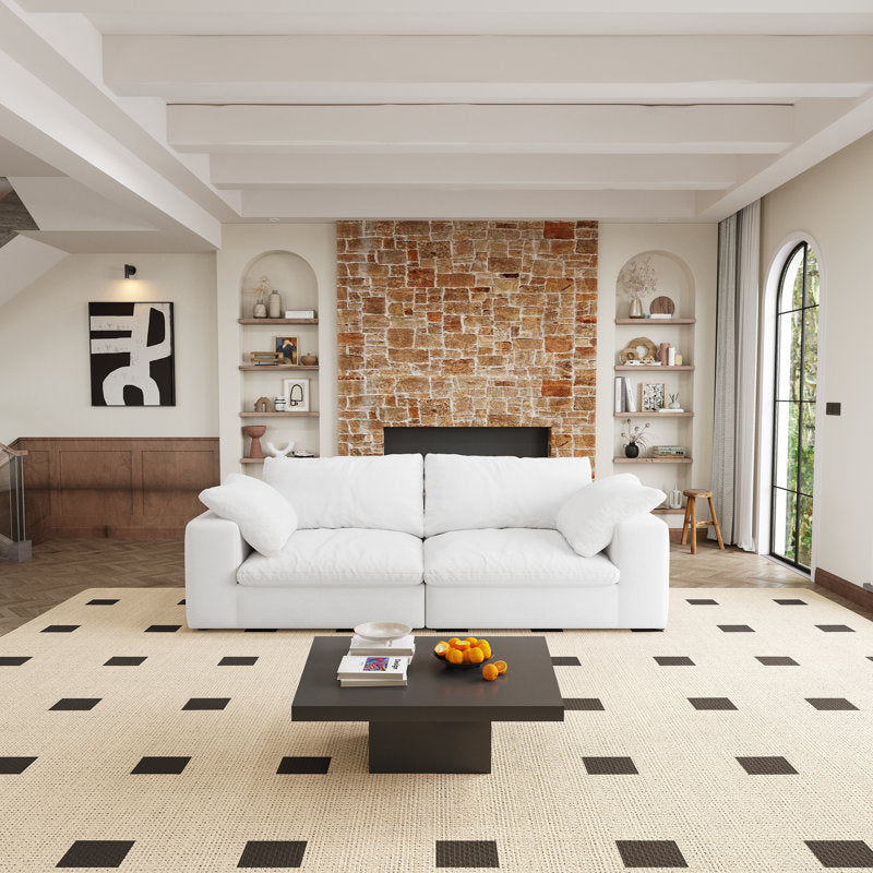 80" Down-Filled Modular Sectional Sofa for Living Room