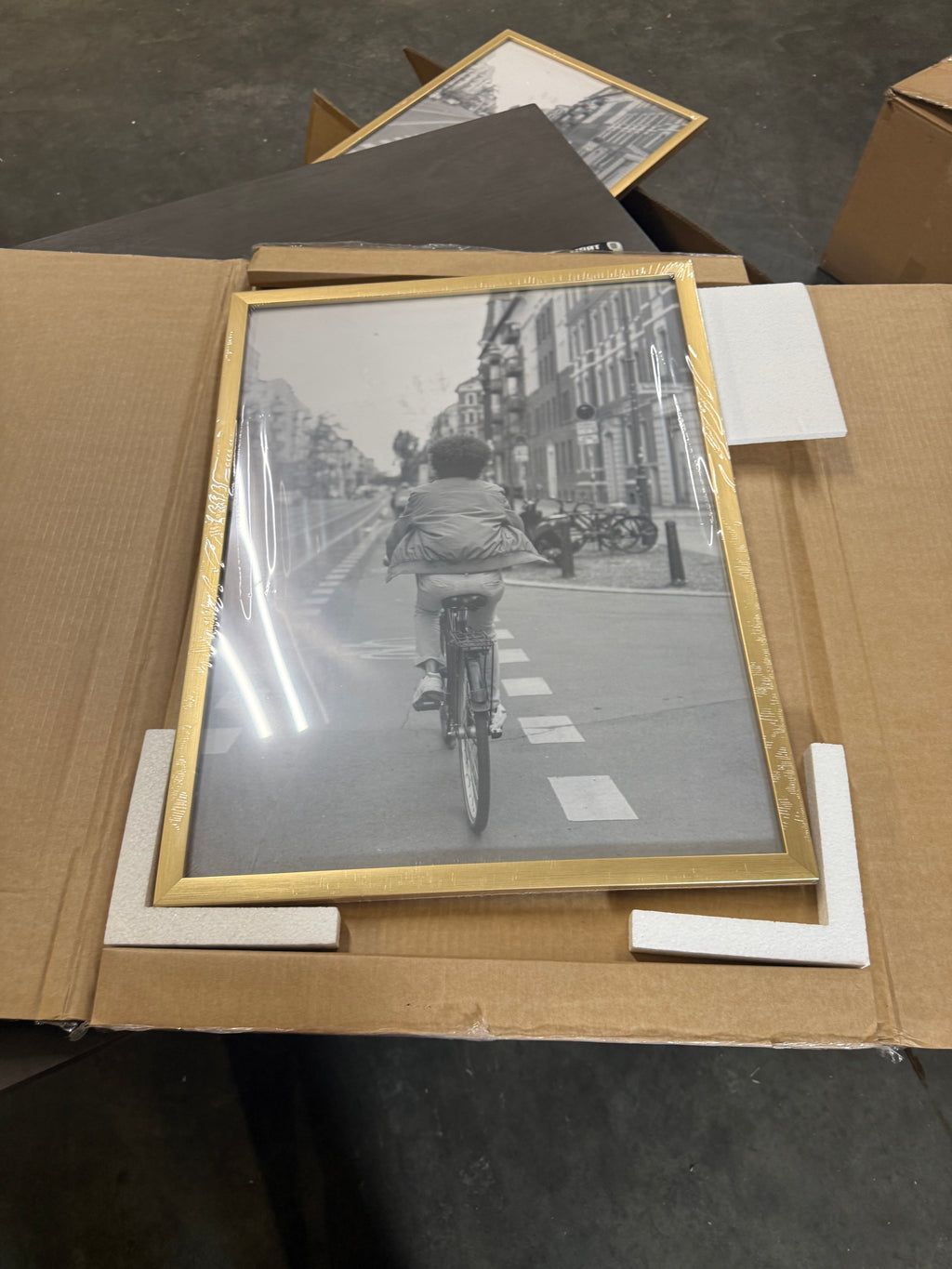 Master & Co. 18"x24" Highline Picture Frame Brass: Traditional Style, Polystyrene Material, Sawtooth Mount