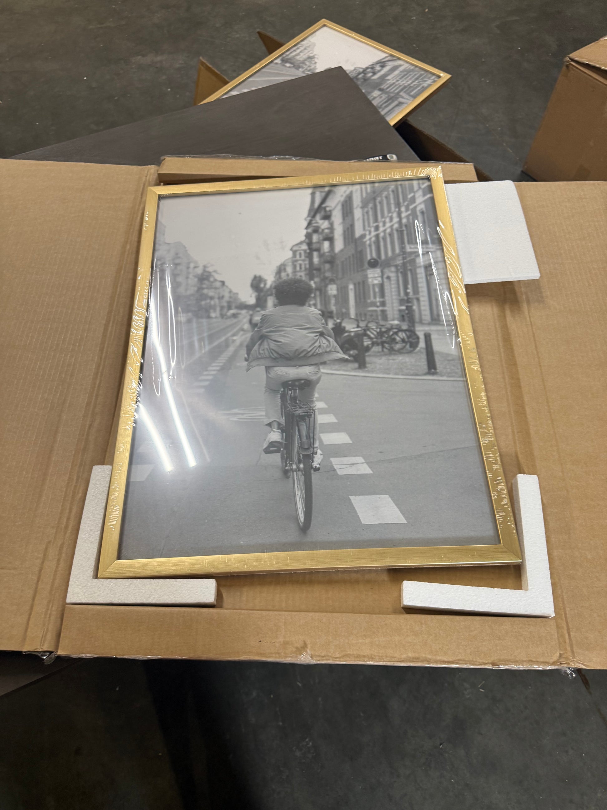 Master & Co. 18"x24" Highline Picture Frame Brass: Traditional Style, Polystyrene Material, Sawtooth Mount