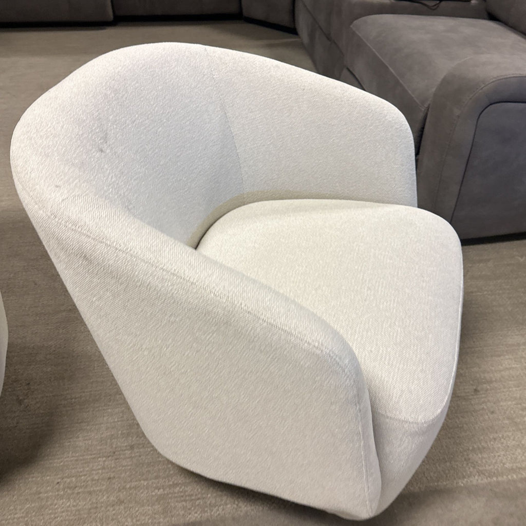 Henredon Murphy Swivel Boucle Chair
