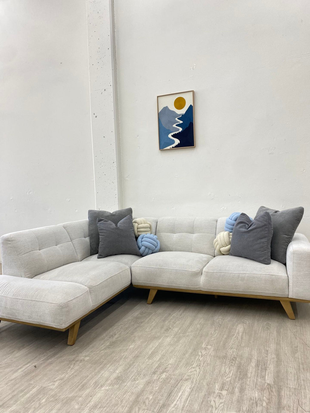 Aeva Fabric Sectional Couch