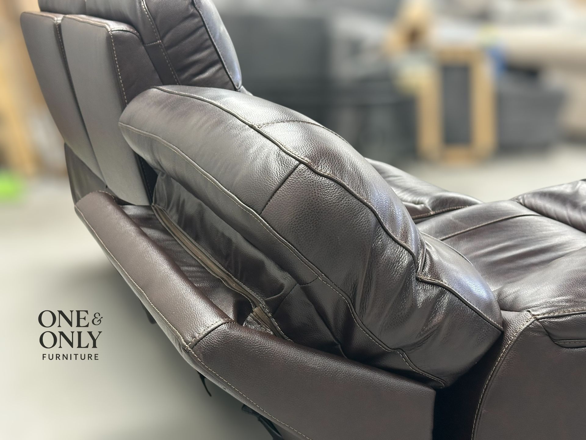 Ridgewin Leather Power Reclining Sofa 🛋️