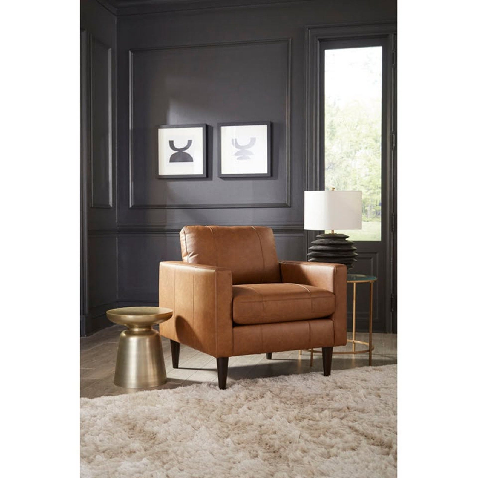 Viveros Leather Chair (Brand new)