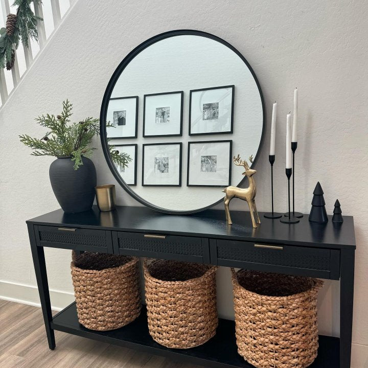 28" Round Decorative Wall Mirror - Threshold™