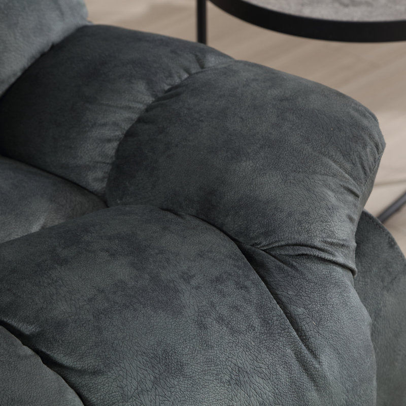 Edilmar 83.1'' Wide Contemporary and Overstuffed Manual Reclining Sofa with Wide Backrest