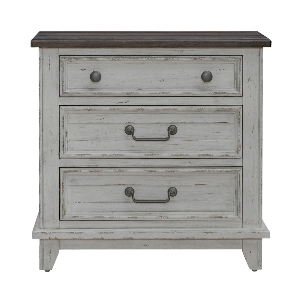 Chalita 3 Drawer Nightstand w/ Charging Station