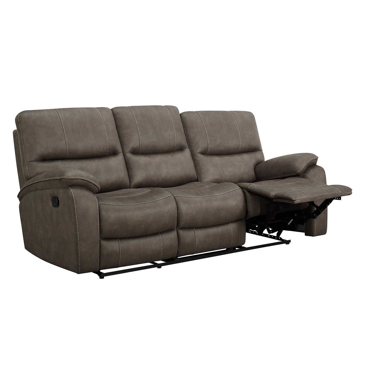 WAREHOUSE CLEARANCE | Barcalounger Henley Fabric Manual Reclining Sofa, Brown