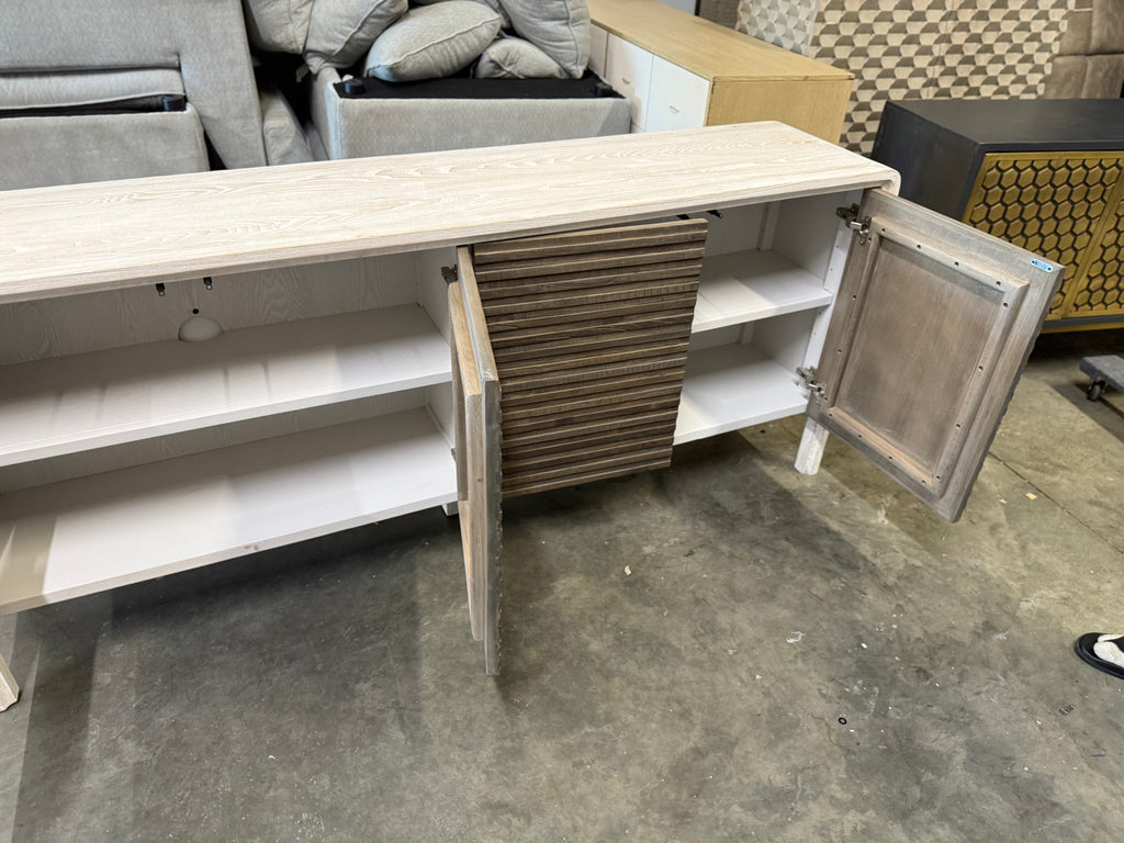 Spencer 79" Wide Elm Solid Wood Sideboard