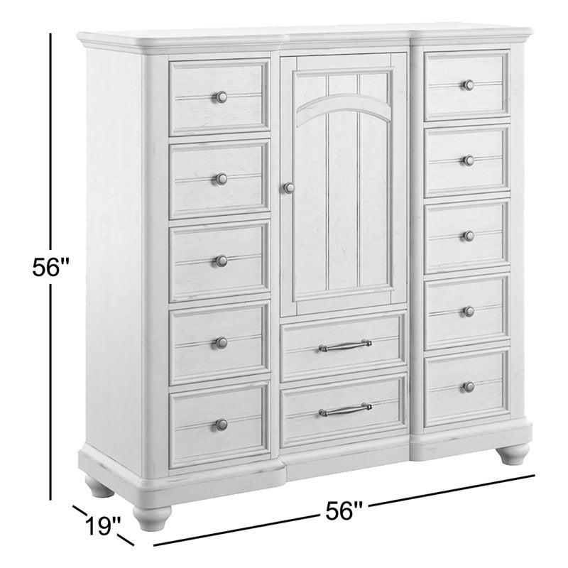 Alrahman Solid Wood 56'' W 12 - Drawer Dresser
