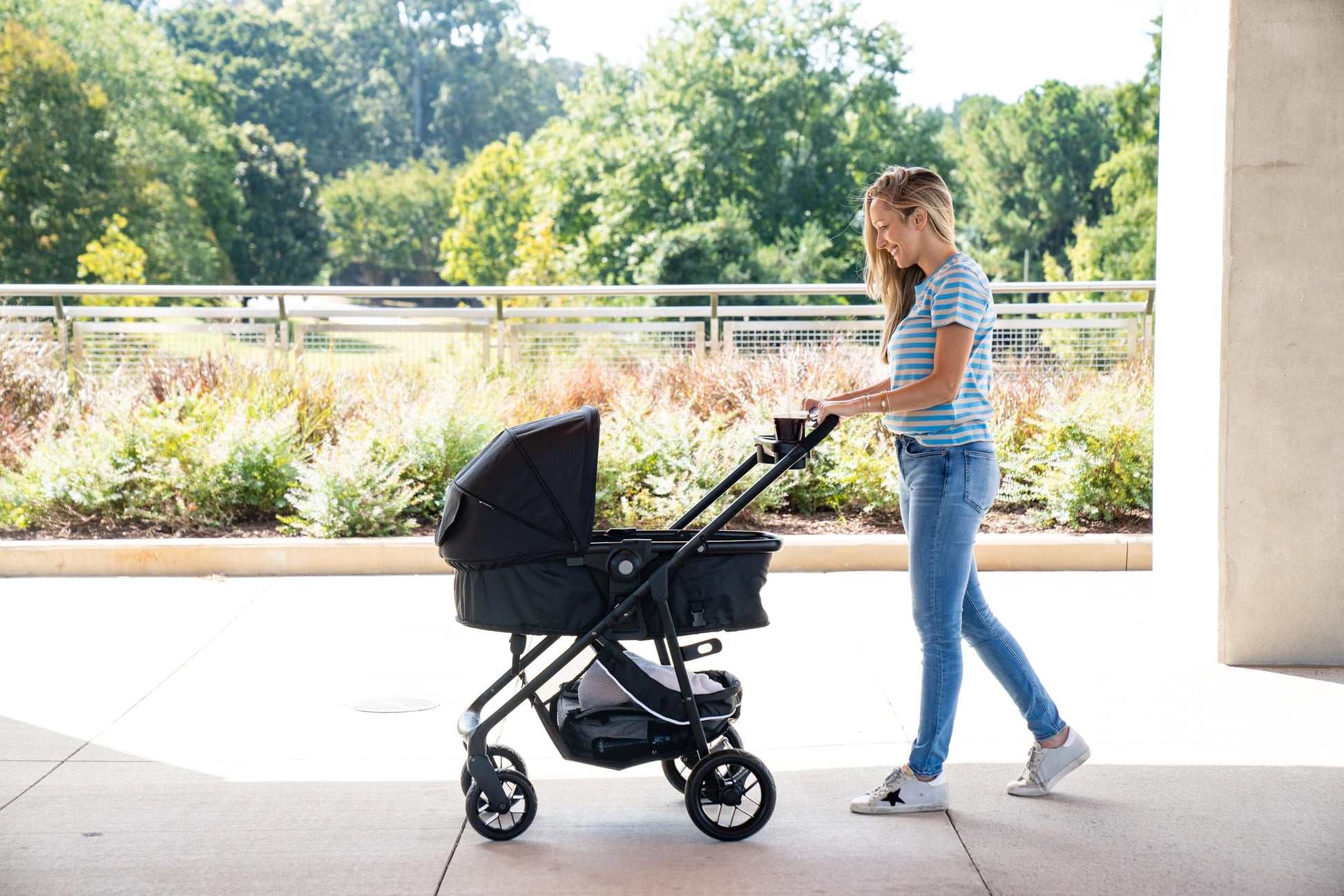 Safety 1st Grow and Go Flex 8-in-1 Car Seat Stroller Combo, Baby Stroller Travel Systems for Infants 4-30 lbs, Stroller and Carseat Combo Set, Foundry