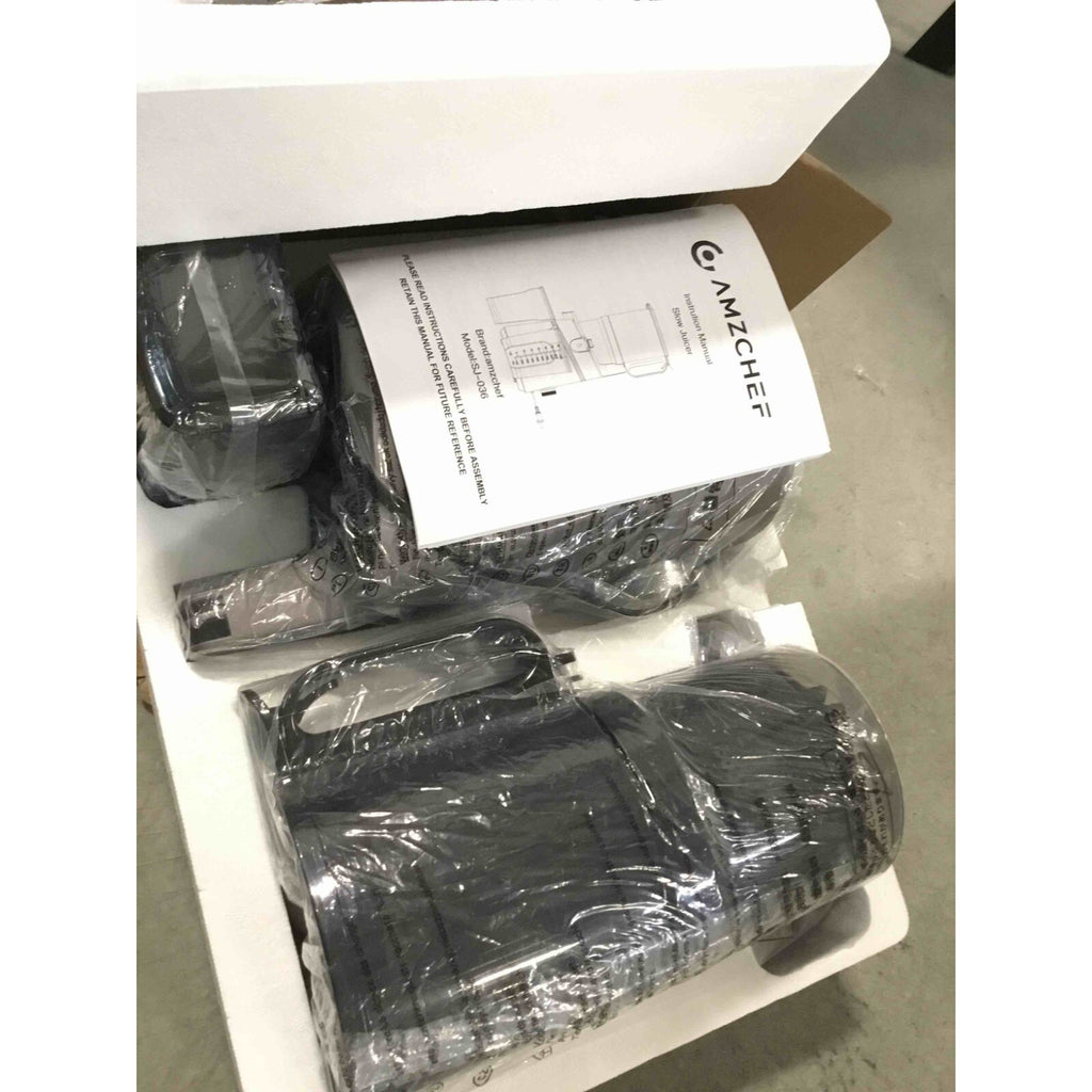 Juicer Machine, AMZCHEF 5.3-Inch Self-Feeding Masticating Juicer Fit Whole Fruit