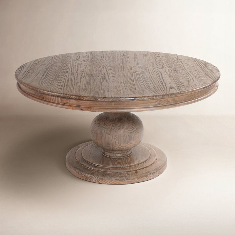 Dadeville Pine Round Solid Wood Dining Table