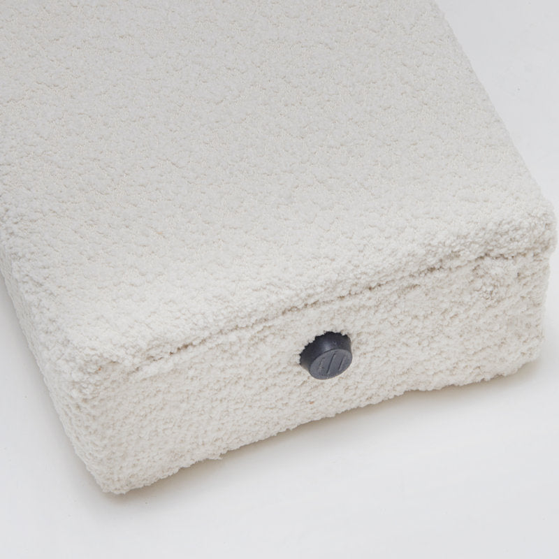 Brycie 66'' Wide Boucle Upholstered Bedroom Room Bench with Toss Pillow