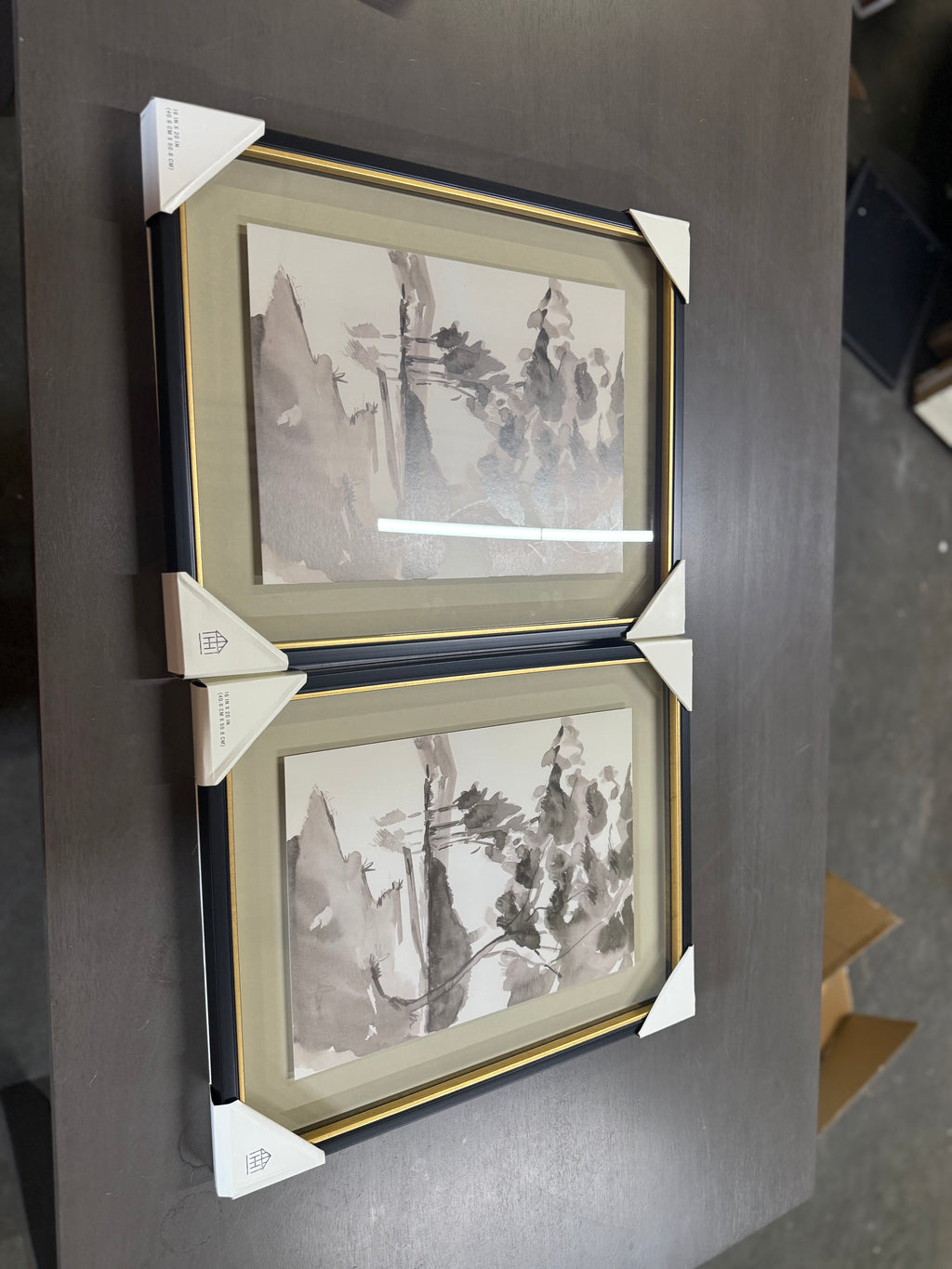 16"x20" Washed Landscape Framed Wall Art - Hearth & Hand with Magnolia