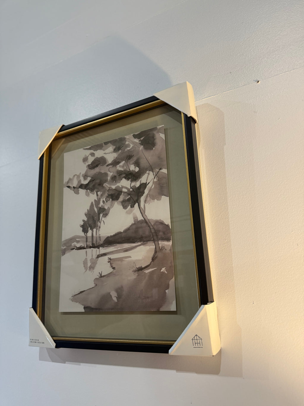 16"x20" Washed Landscape Framed Wall Art - Hearth & Hand with Magnolia