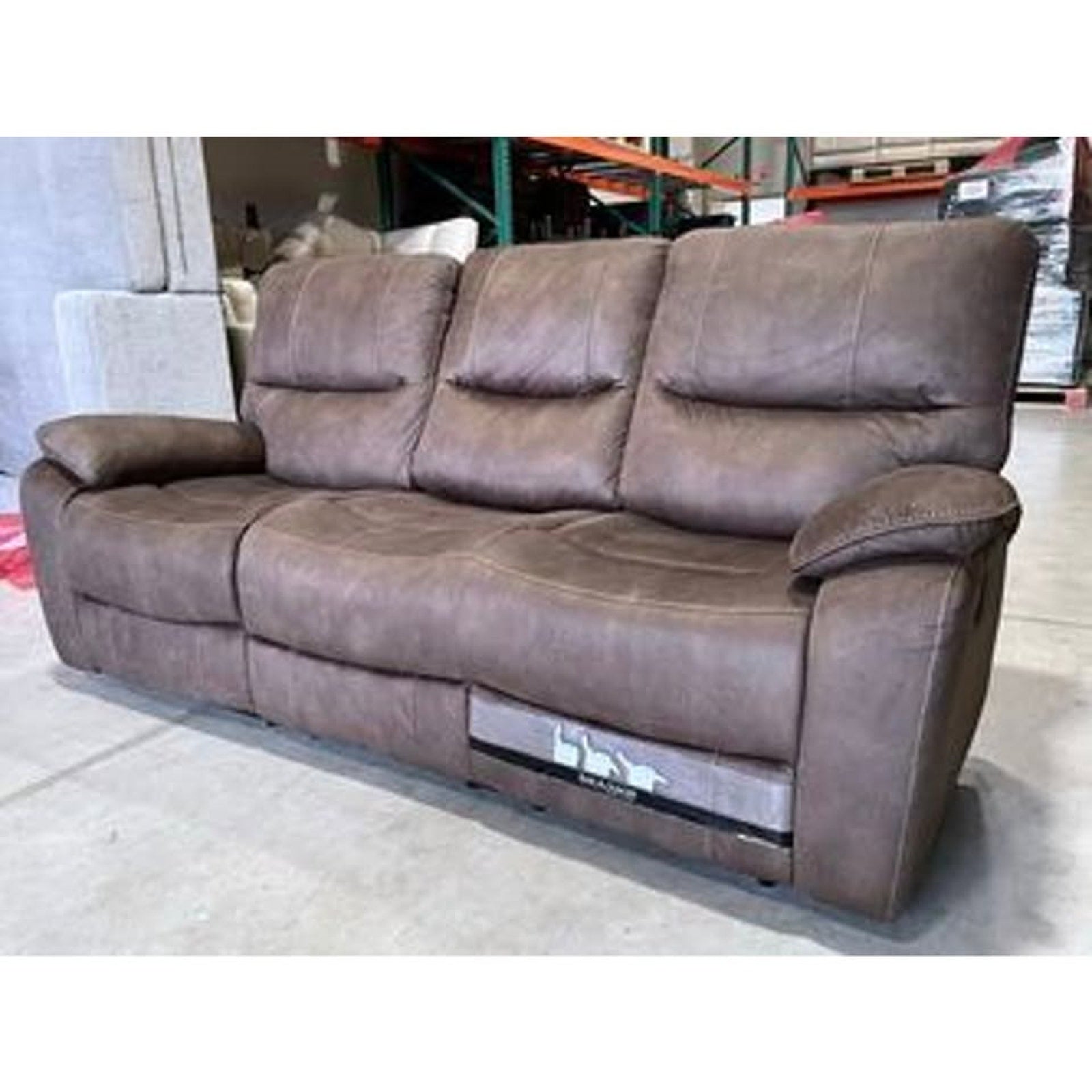 Barcalounger Henley Fabric Manual Reclining Sofa, Brown Free Delivery 🚚🚚