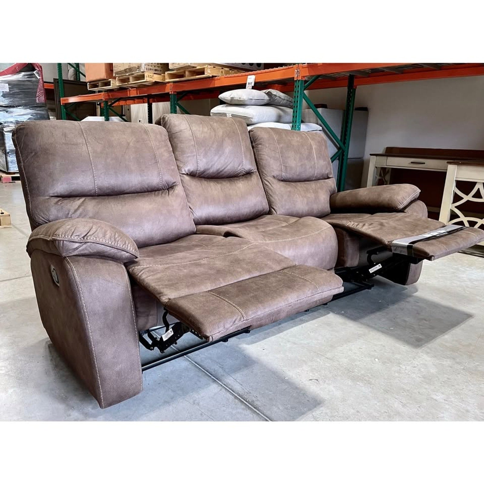 Barcalounger Henley Fabric Manual Reclining Sofa, Brown Free Delivery 🚚🚚