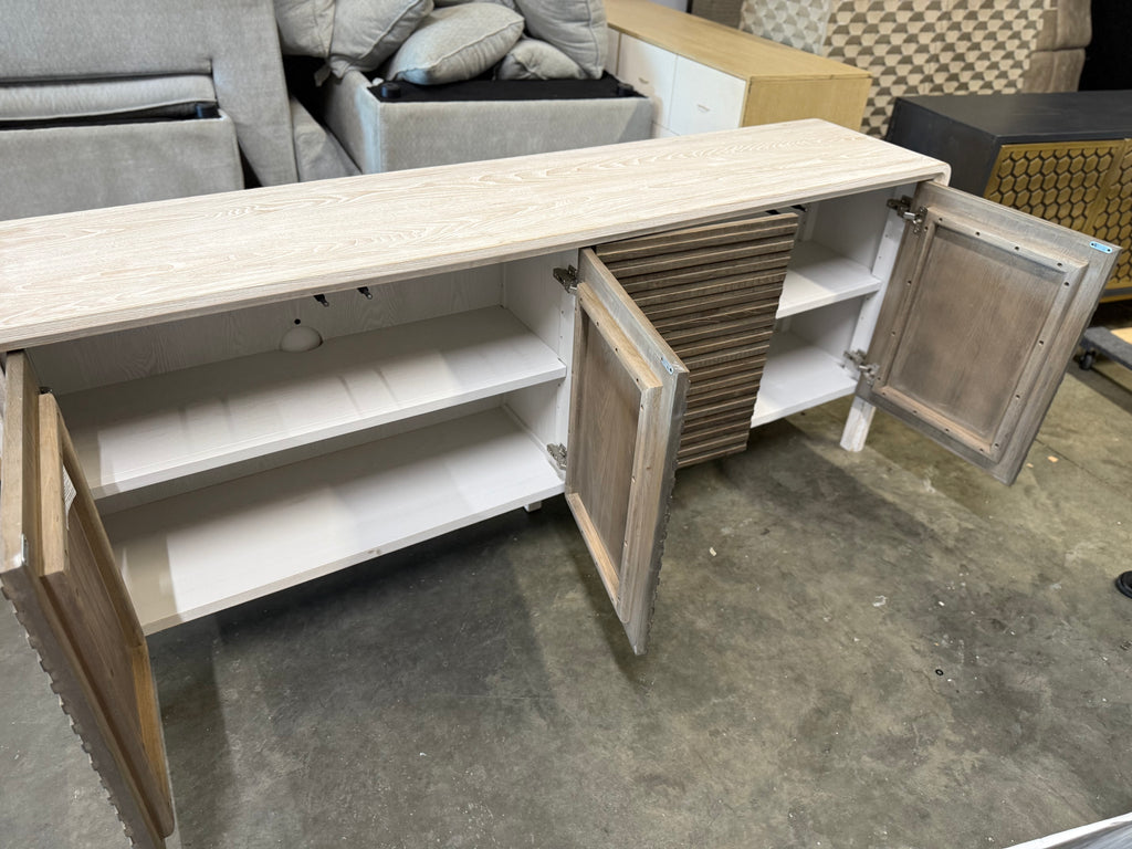 Spencer 79" Wide Elm Solid Wood Sideboard