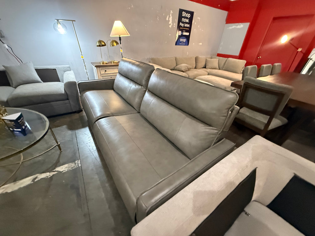 Henredon Keira Leather Zero-gravity Reclining Sofa