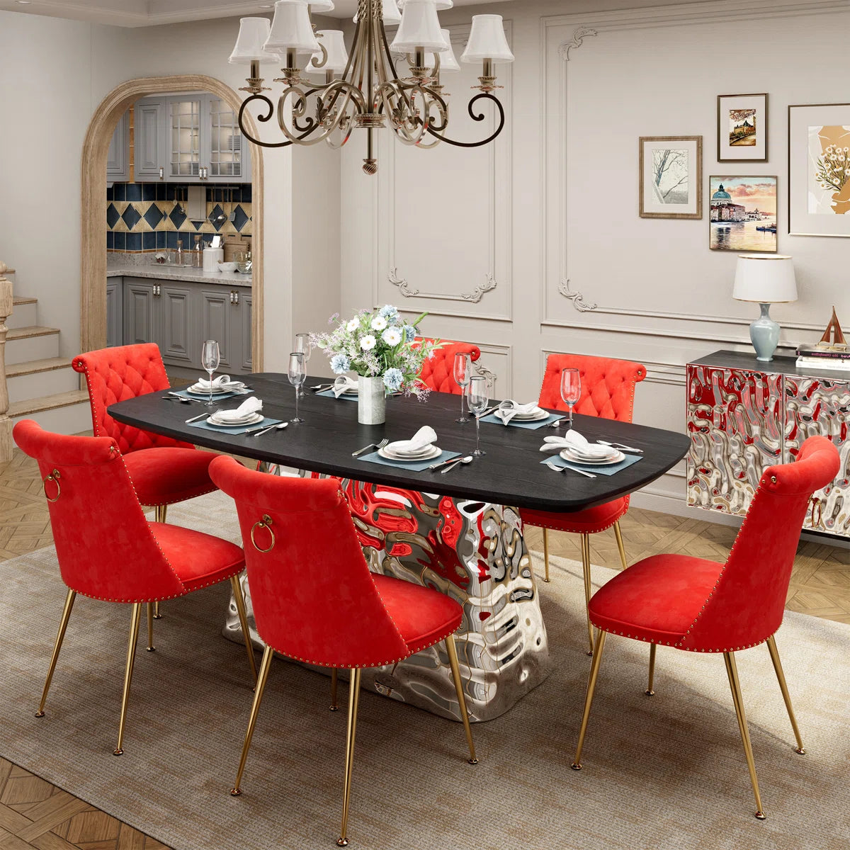 Andreano Rectangular 70.87'' L x 39.37'' W Dining Set