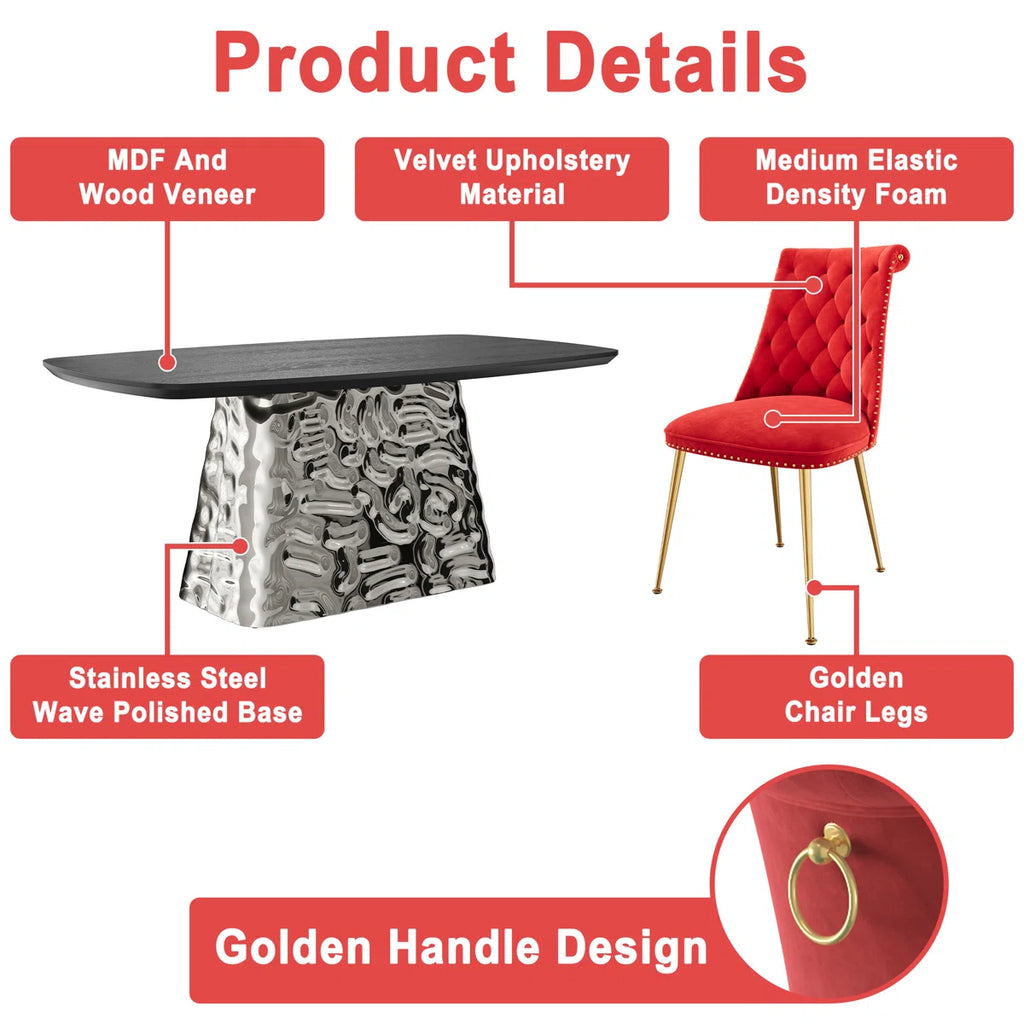 Andreano Rectangular 70.87'' L x 39.37'' W Dining Set