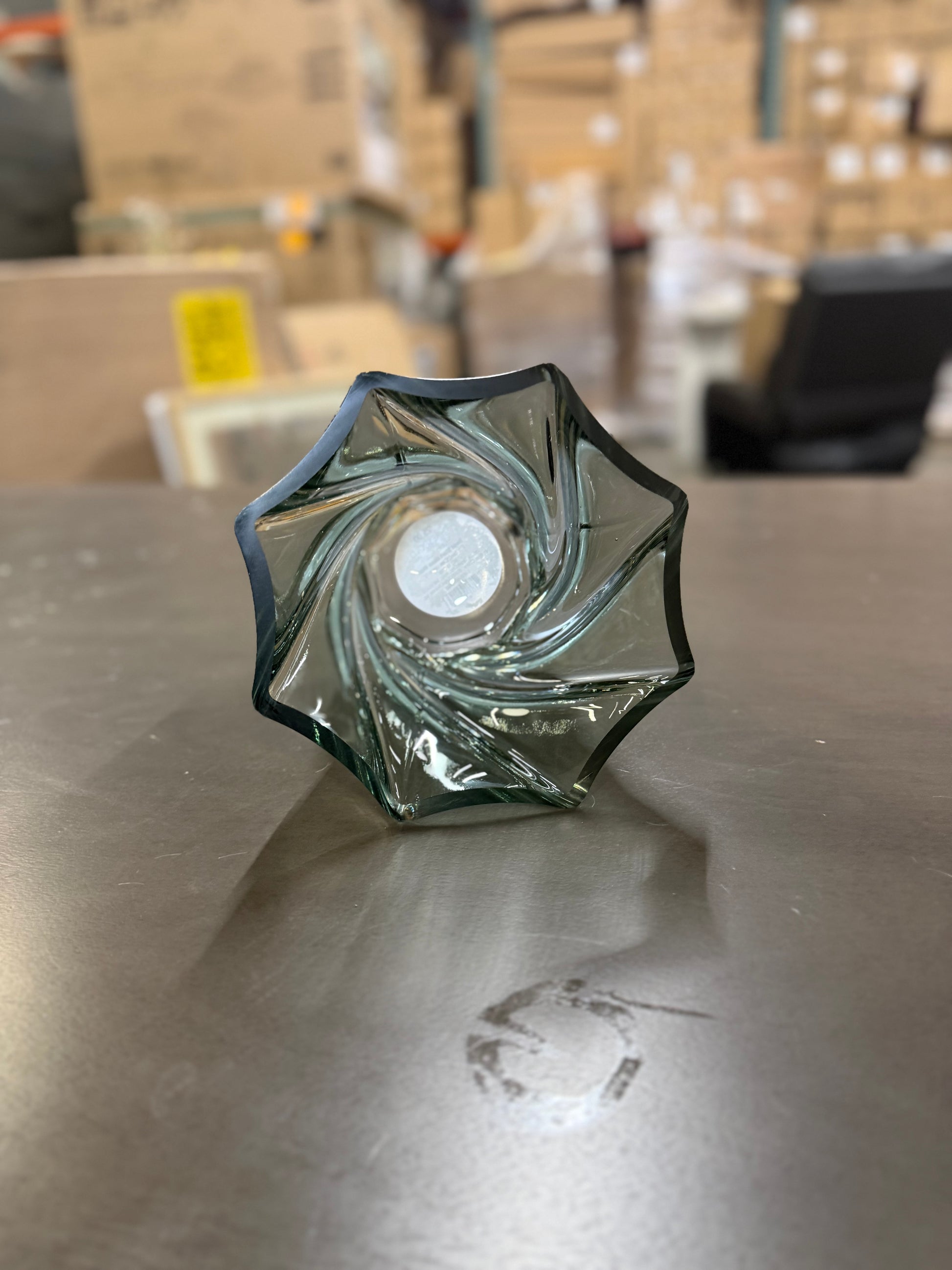Wide-Rim Swirl Glass Vase from Threshold designed with Studio McGee