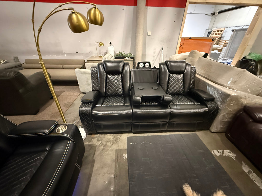 Ajaipal 2 Piece Power Reclining Breathing Faux Leather with LED and Reading Light Living Room Set (Set of 2)